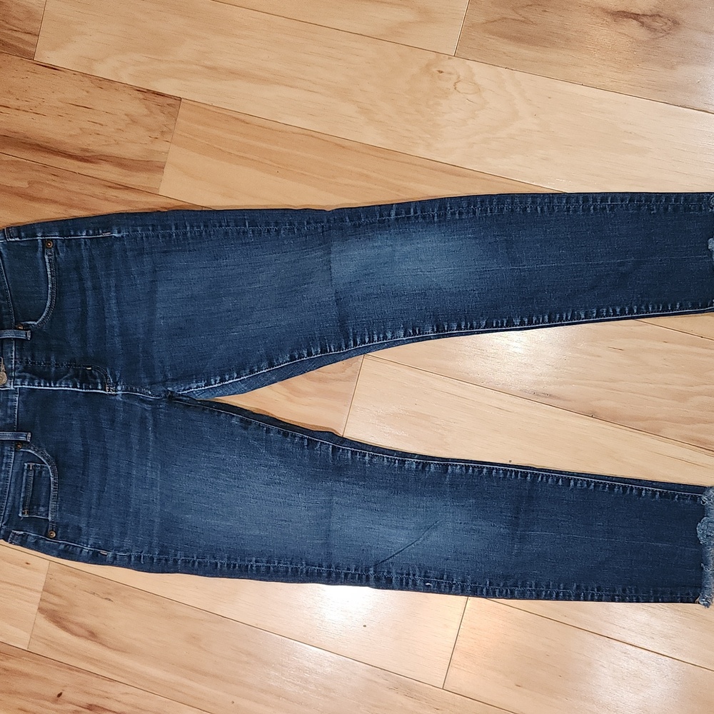 Loft Ann Taylor Modern Skinny Raw Hem Jeans Size 29/8